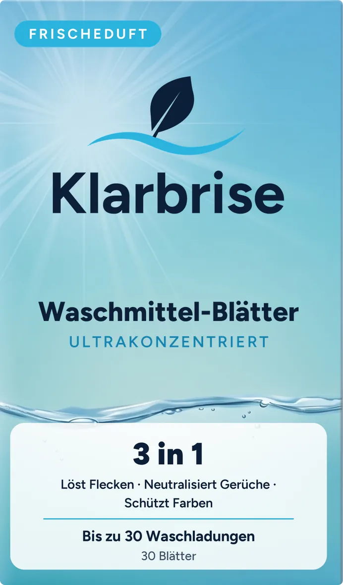 Klarbrise Waschmittel-Blätter Packung
