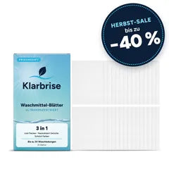 Klarbrise Waschmittel-Blätter Packung – Herbst-Sale