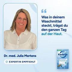 Expertin empfiehlt Klarbrise: Dr. med. Julia Mertens über Waschmittel und Haut